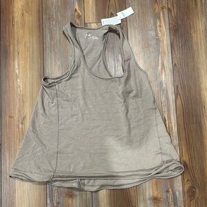 Women's Tan Sleeveless Top